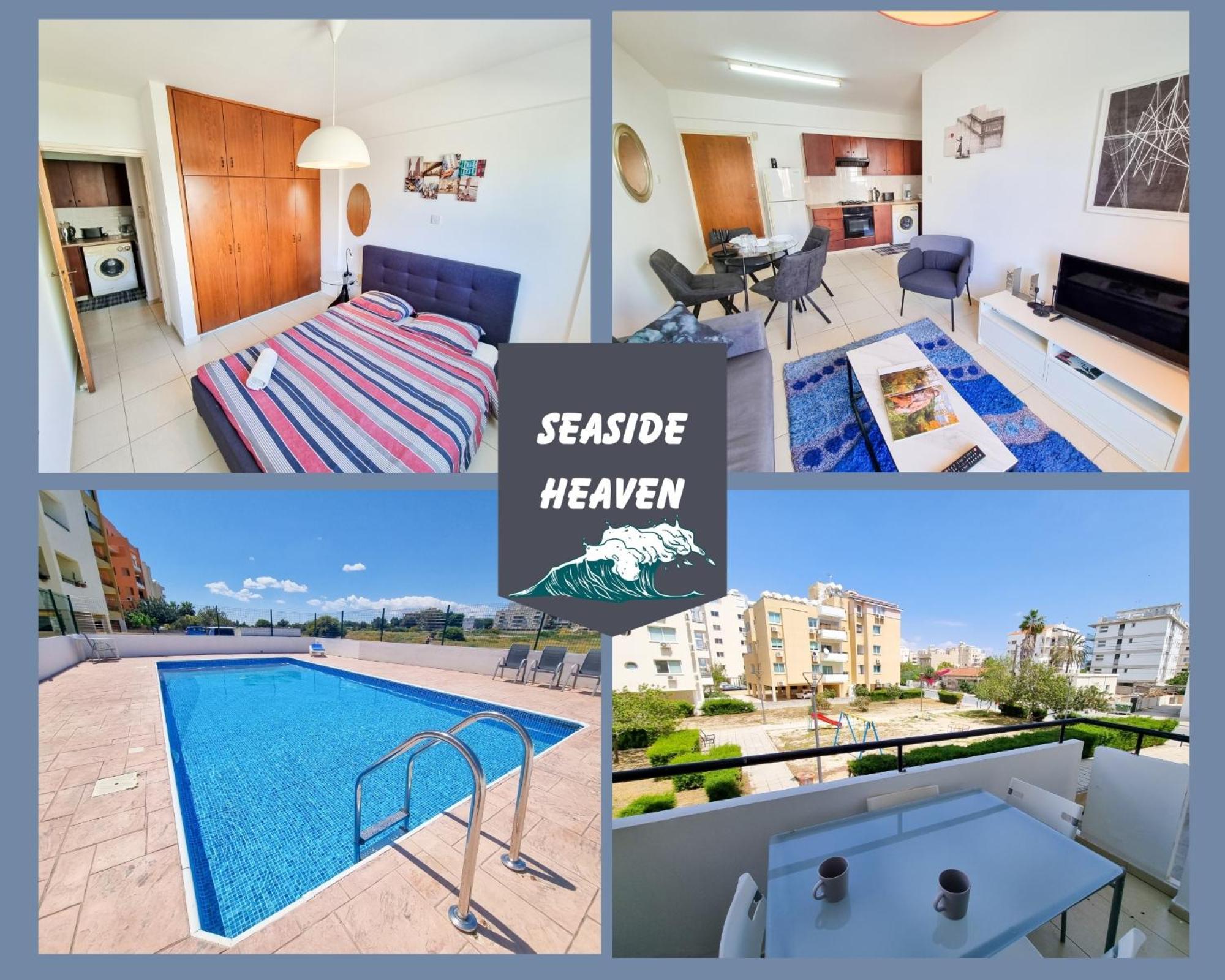 Seaside Heaven Apartment With Pool Larnaca Exterior photo